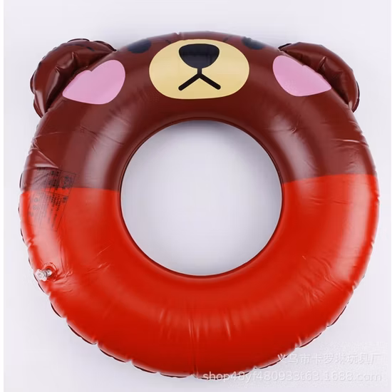 Swimming Ring Inflatable Children Float Ring Pool Beach Accessories Cartoon Design Animals Brown Bear, Cute Rabbit, Kitty Bl19633